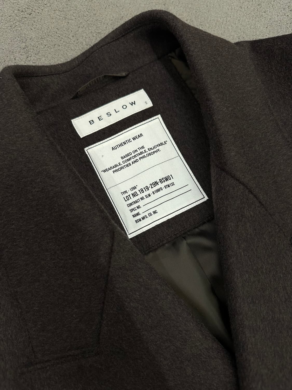 비슬로우 오버사이즈 캐시미어 코트 처분  상품이미지2