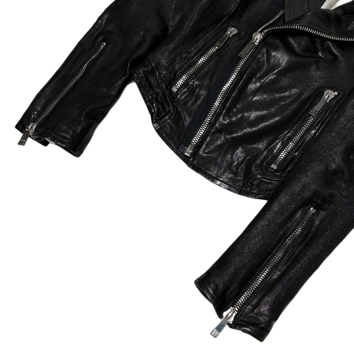 Murua lamb skin crop rider jacket 상품이미지4
