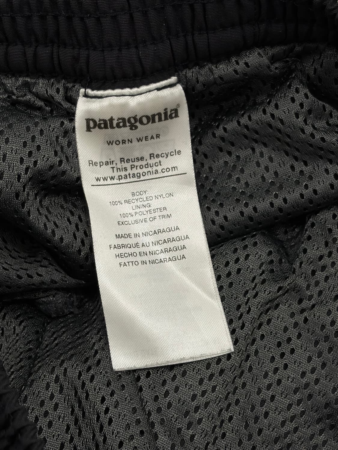 파타고니아 배기스 5인치 블랙 S 상품이미지3