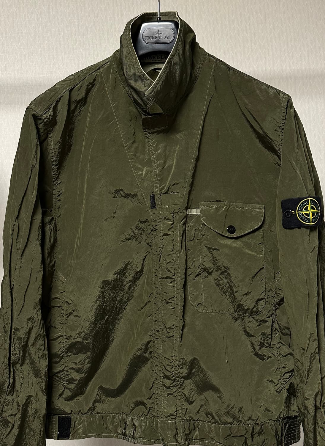 스톤아일랜드 나일론메탈 1/2 집업 자켓 XL(105) 국내판 상품이미지1