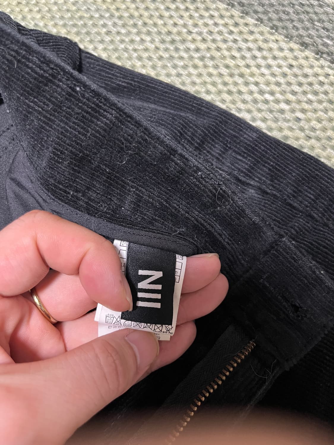 NII 블랙로이 세미와이드 팬츠 30 상품이미지6