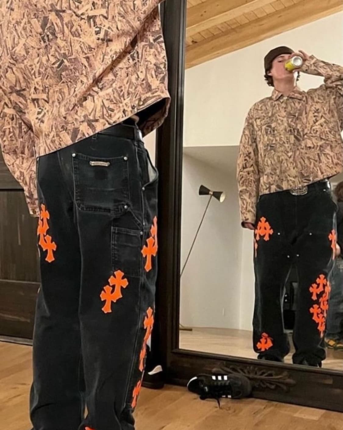 00S 빈티지 칼하트 B01  더블니 카펜터 블랙 36 상품이미지9