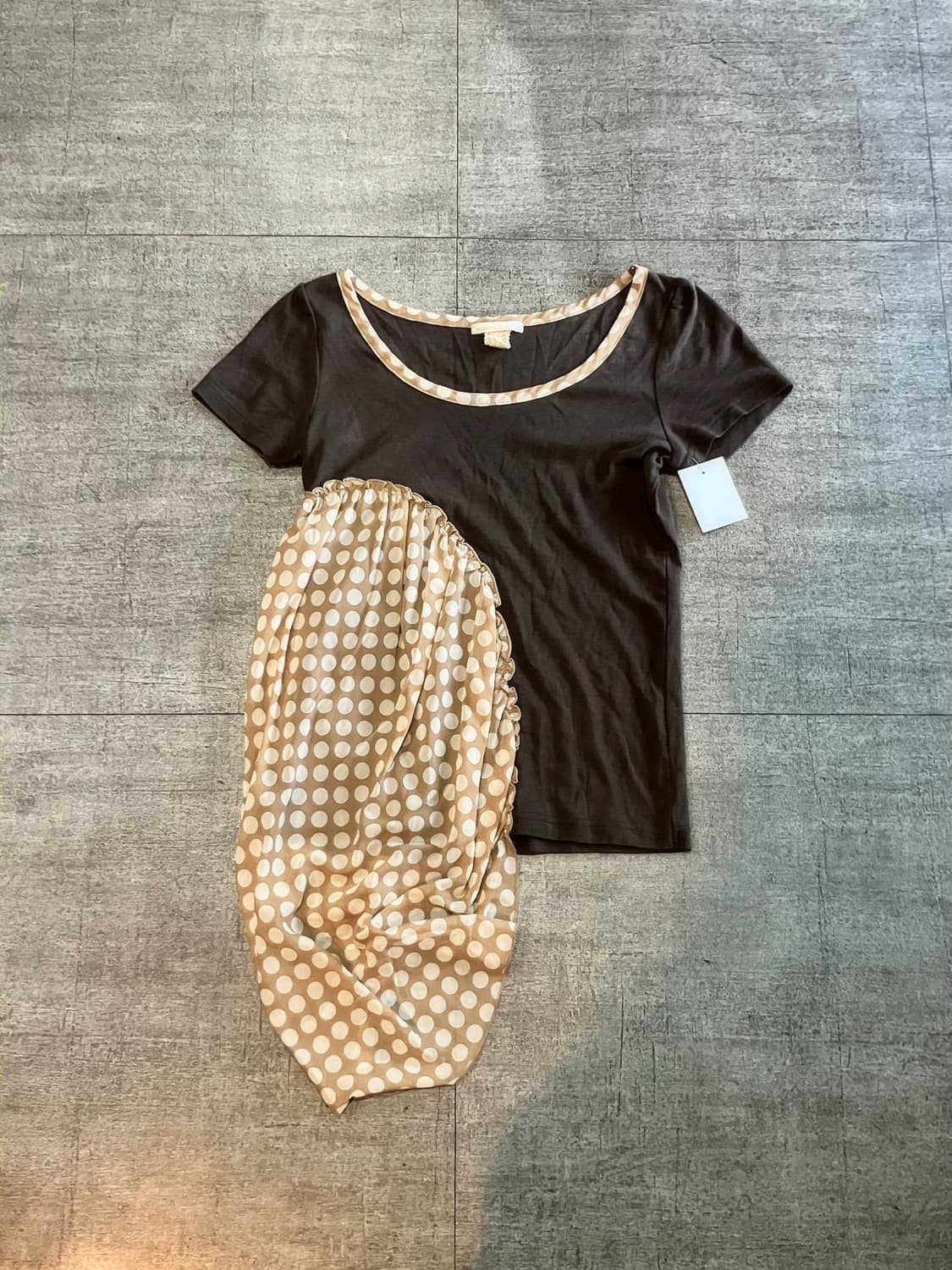 일본빈티지 Ecxyecllio 하구미모리걸 달천깔페어리 레이어드티셔츠 상품이미지1