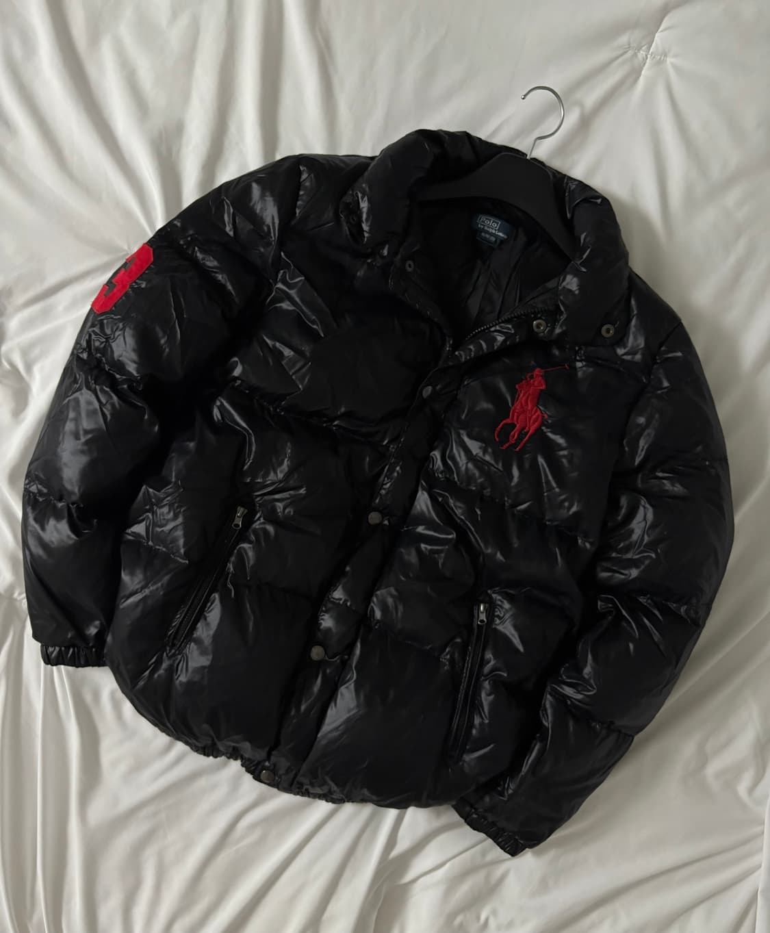 폴로 빅포니 유광 패딩 M 상품이미지5