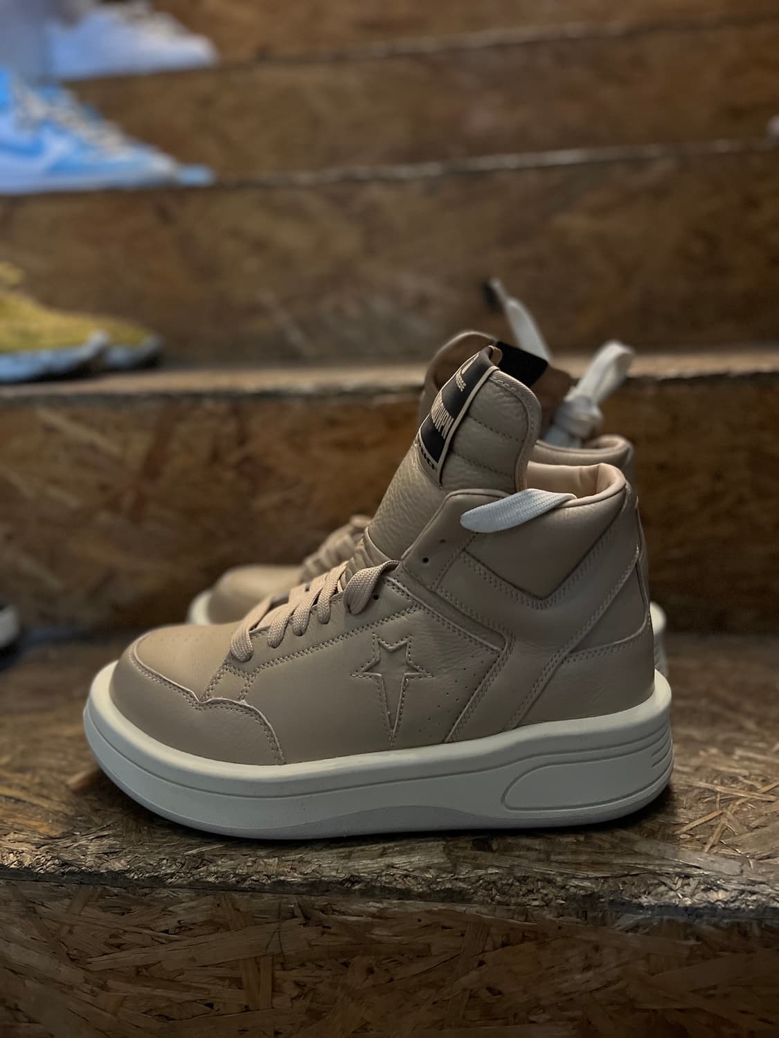 Rick Owens 컨버스 x 릭오웬스 터보웨폰 하이 베이지 285 상품이미지1