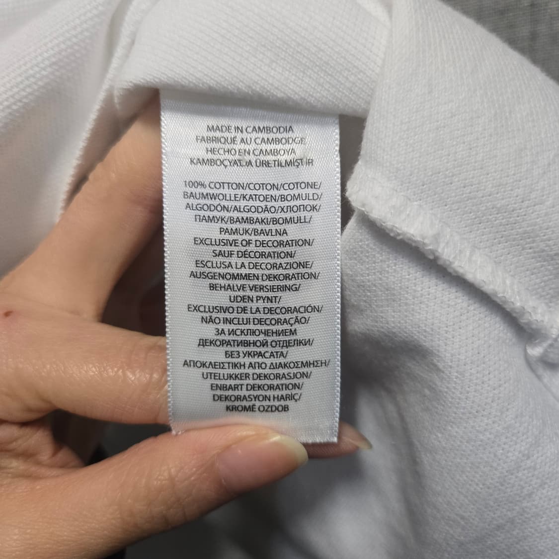 폴로 랄프로렌 클래식핏 화이트  카라 반팔티  상품이미지5