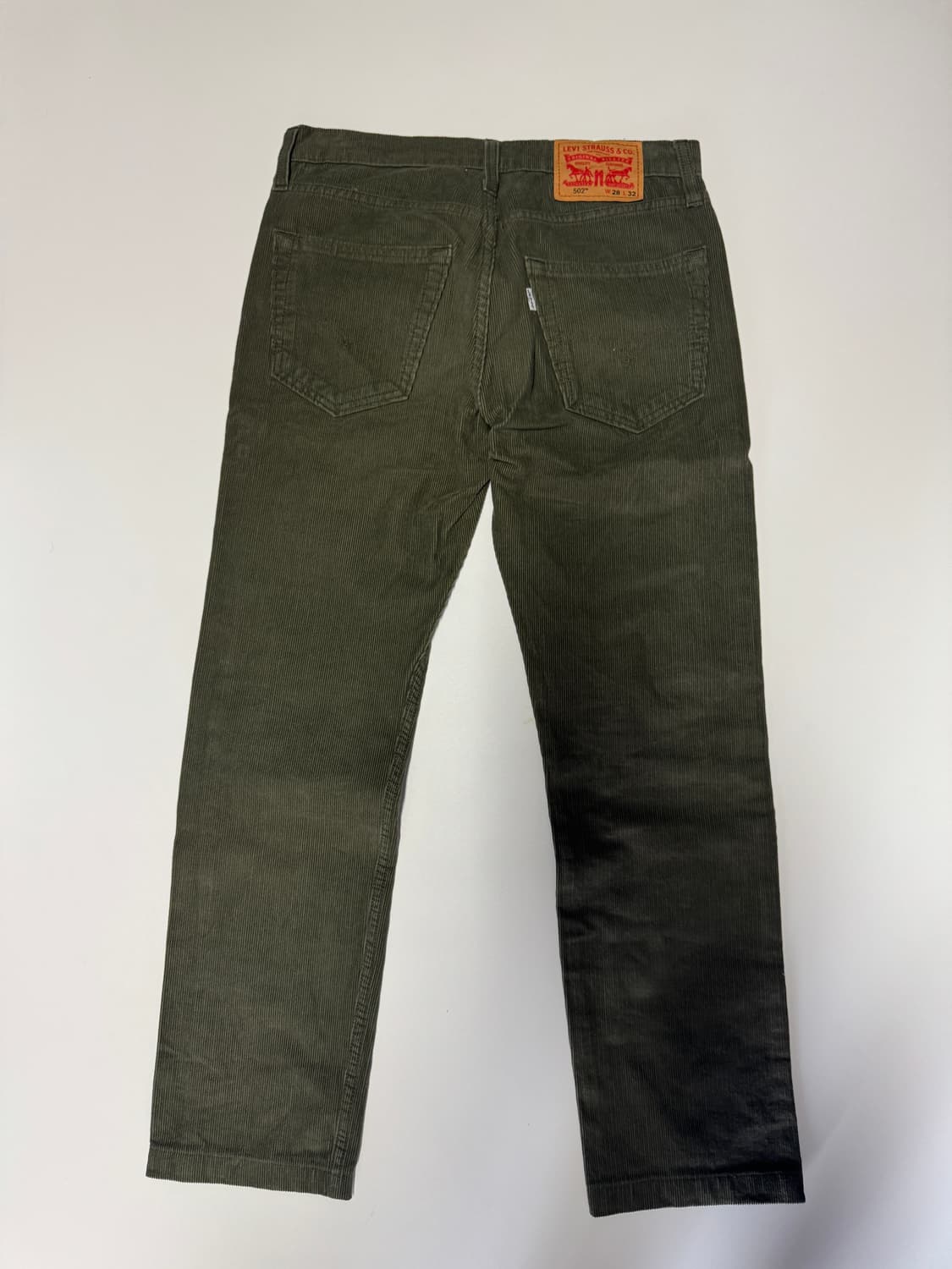 정품!! 여성 리바이스 502 코듀로이 팬츠 카키 29.9인치 상품이미지2