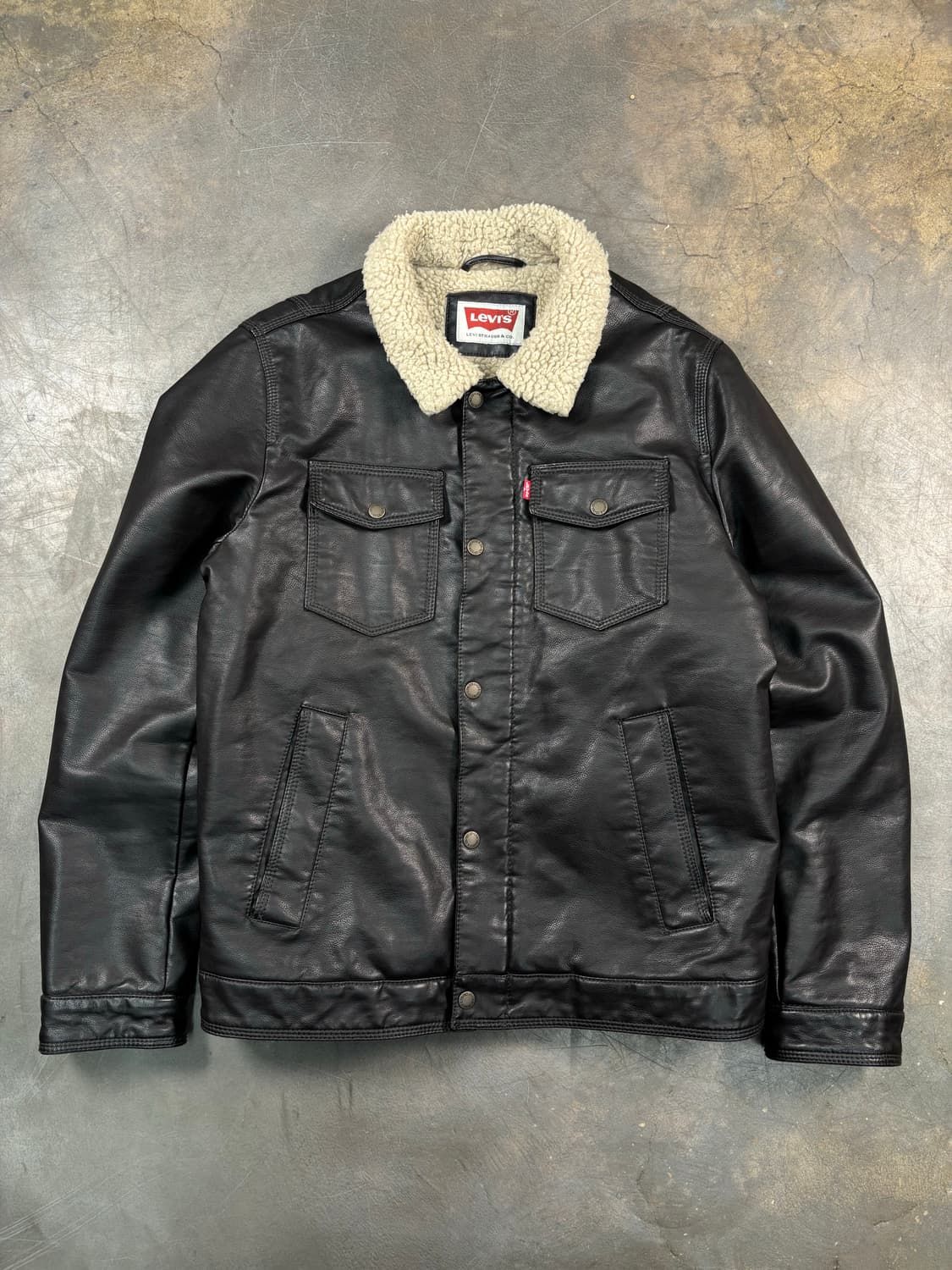리바이스 레더 쉐르파 자켓 상품이미지1