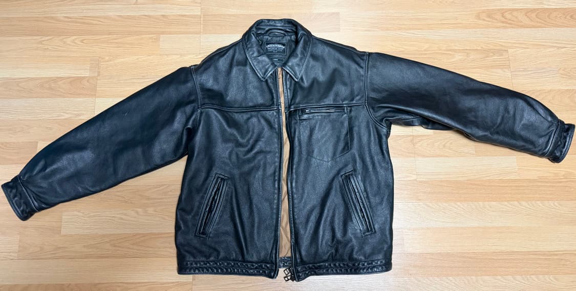 프리즘웍스 Destroyed 소가죽 레더 자켓 L 상품이미지1