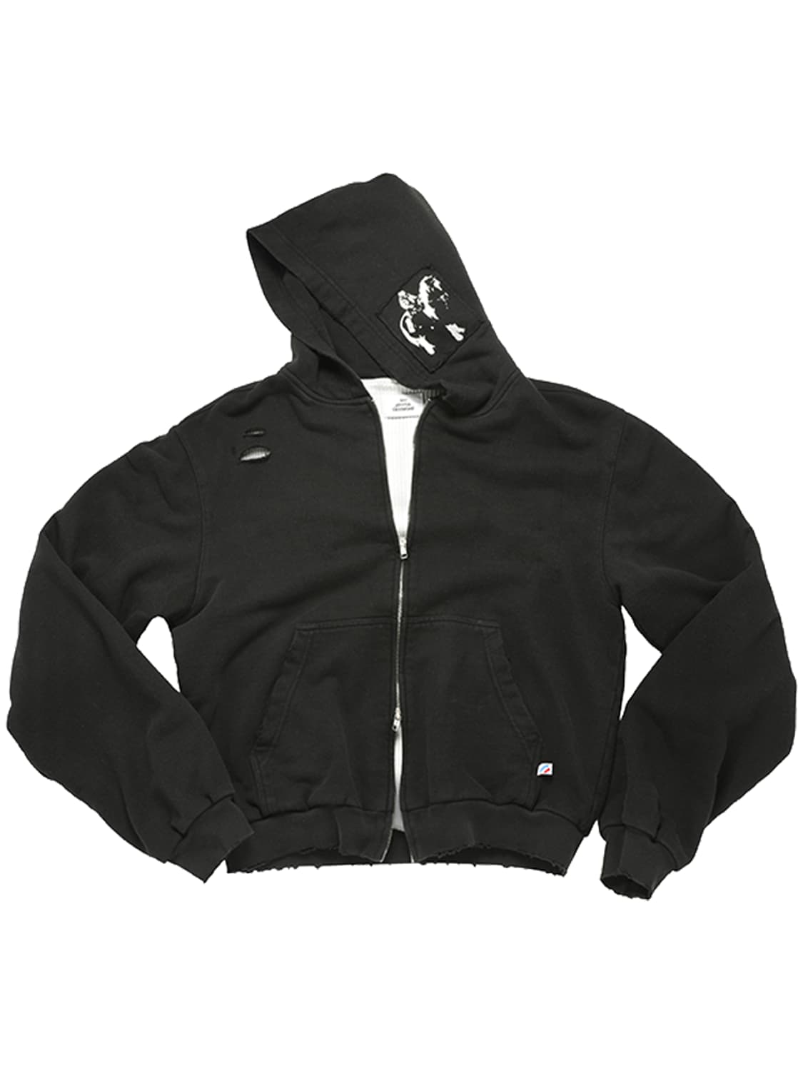 [L] MJD 카우보이 패치 써멀 후드 집업 후디 상품이미지1