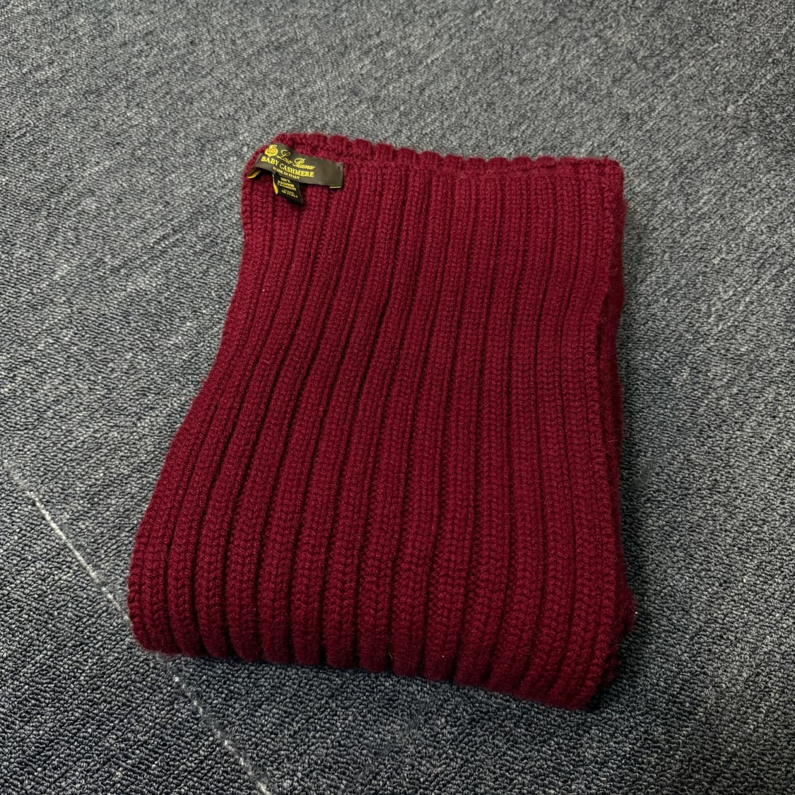 로로피아나 캐시미어 버건디 목도리 상품이미지1