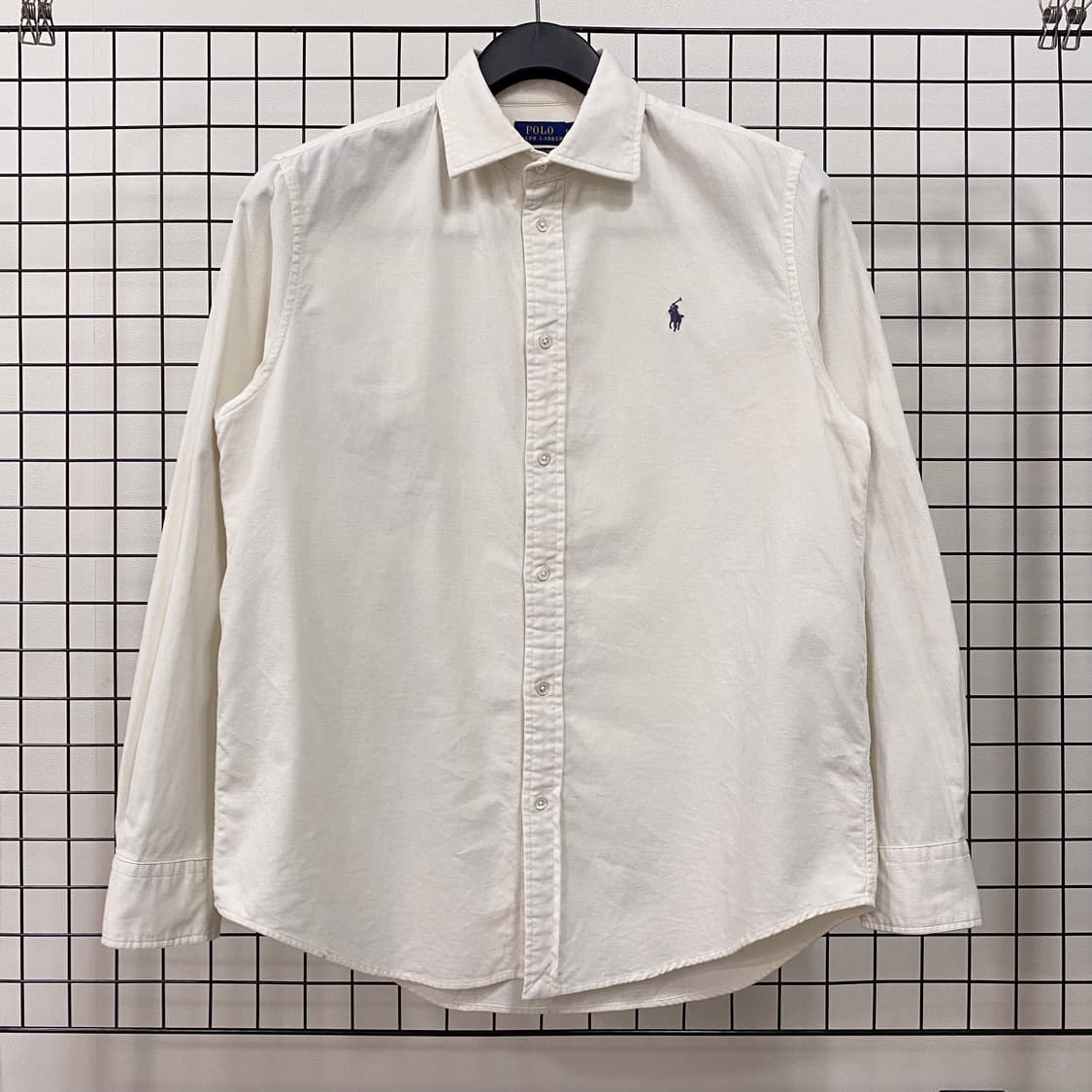 폴로 랄프로렌 QR신형 코듀로이 셔츠 아이보리 상품이미지1