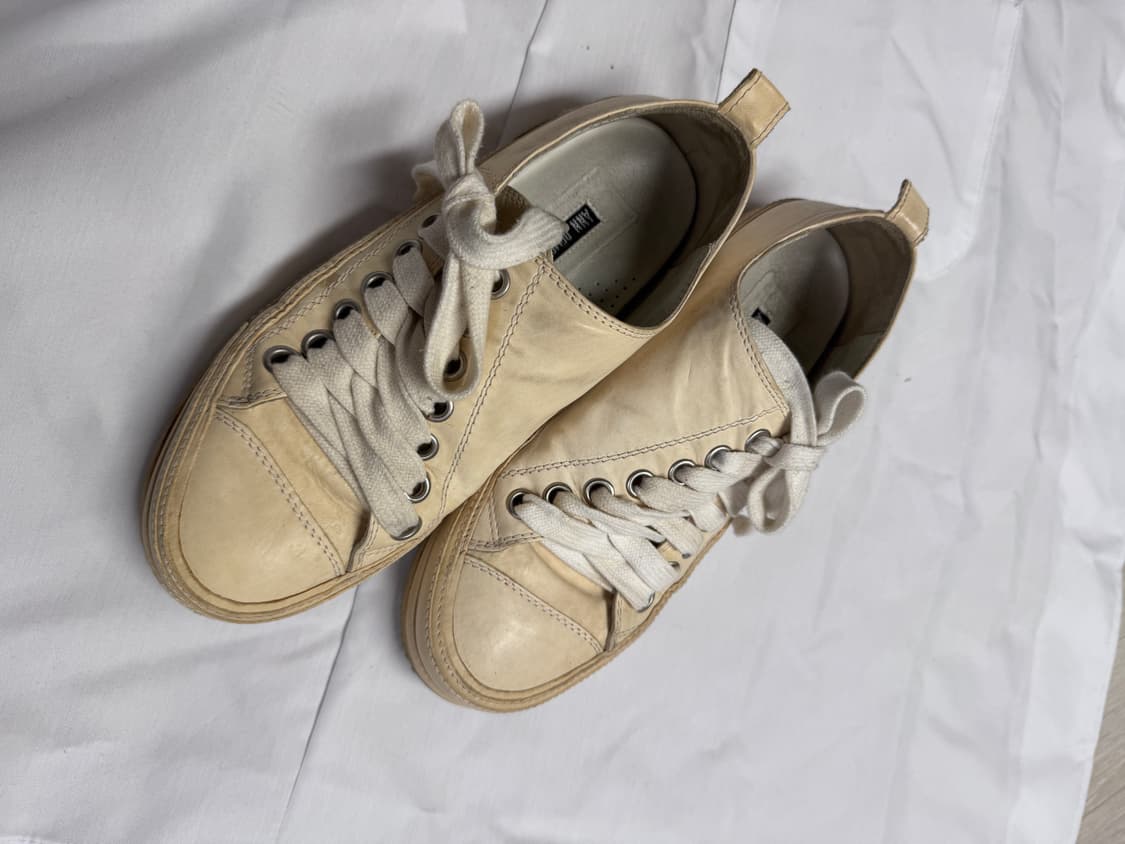 Ann Demeilemeester 가죽 사선 스니커즈 상품이미지3