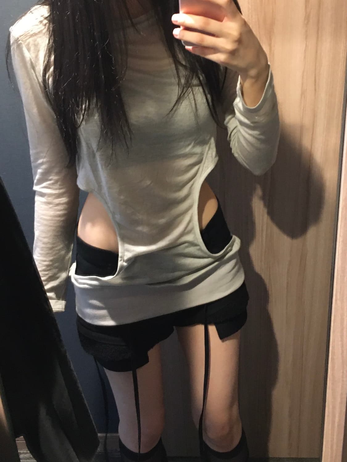 오호스 마이크로 울 쇼츠 블랙 상품이미지3