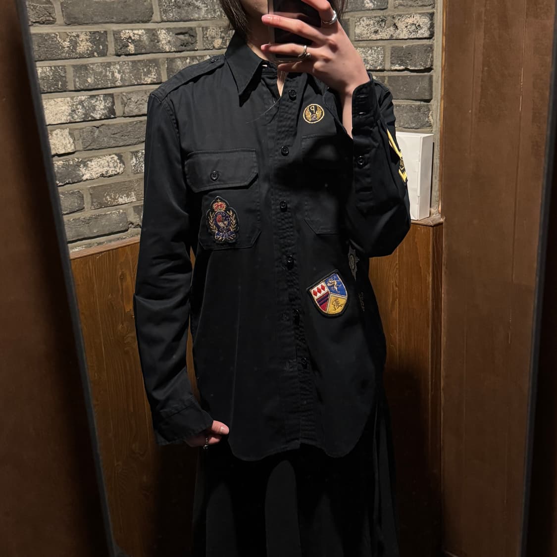 S) 폴로 랄프 로렌 멀티 엠블럼 밀리터리 커스텀 셔츠 상품이미지9