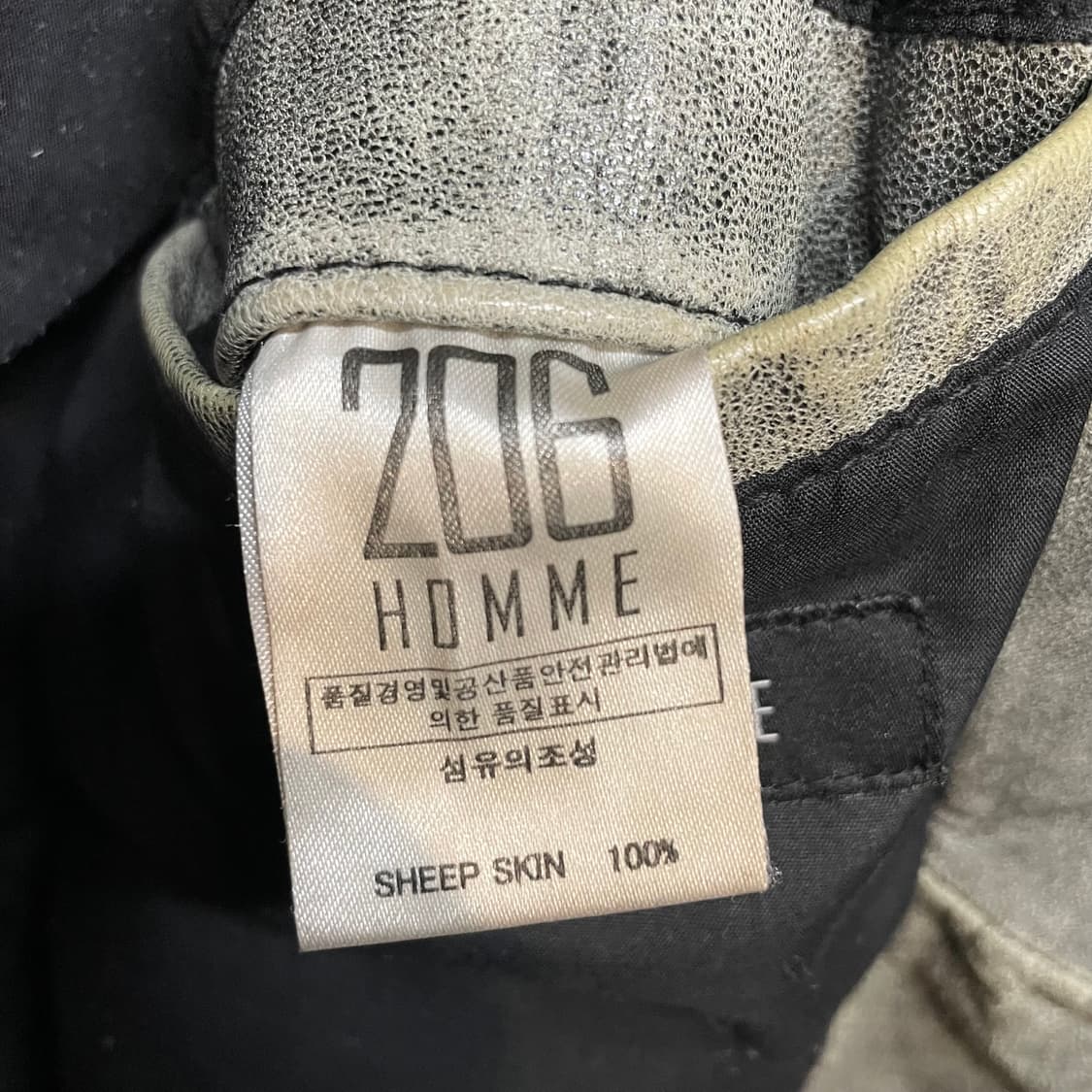 206옴므 빈티지 양가죽 라이더 자켓 상품이미지9