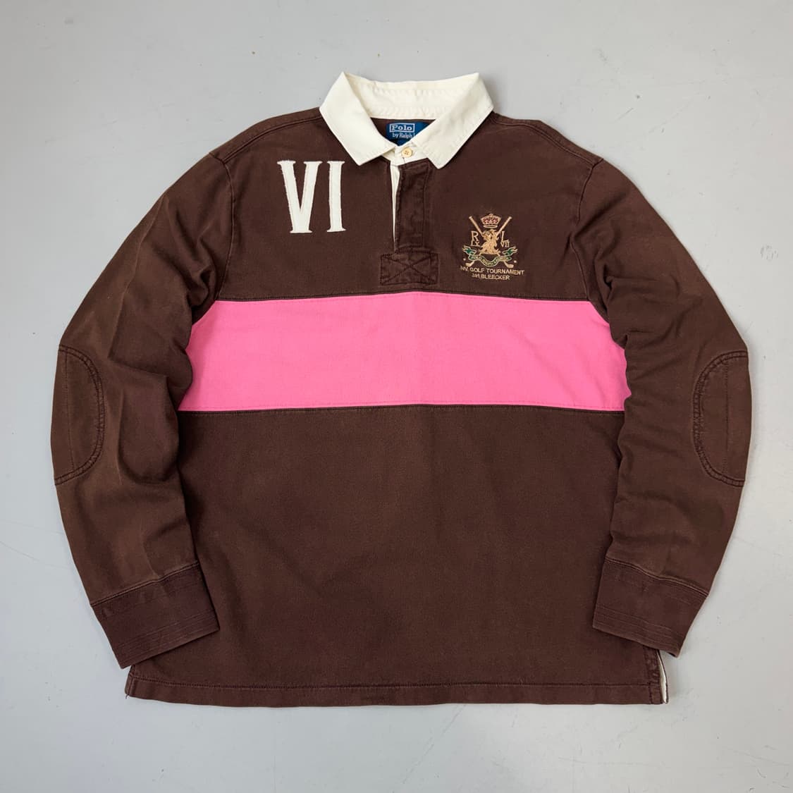 폴로 PK 럭비 올드스쿨 초코 딸기 카라 긴팔 티셔츠 상품이미지2