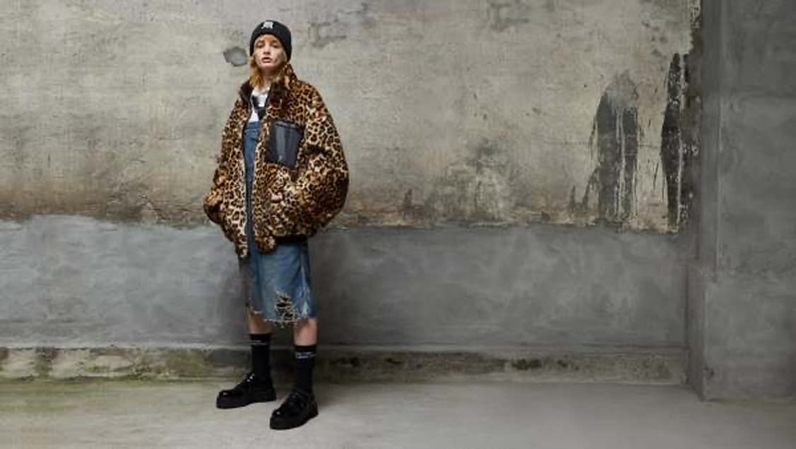 r13 레오파드 리버시블 퍼 봄버 상품이미지1