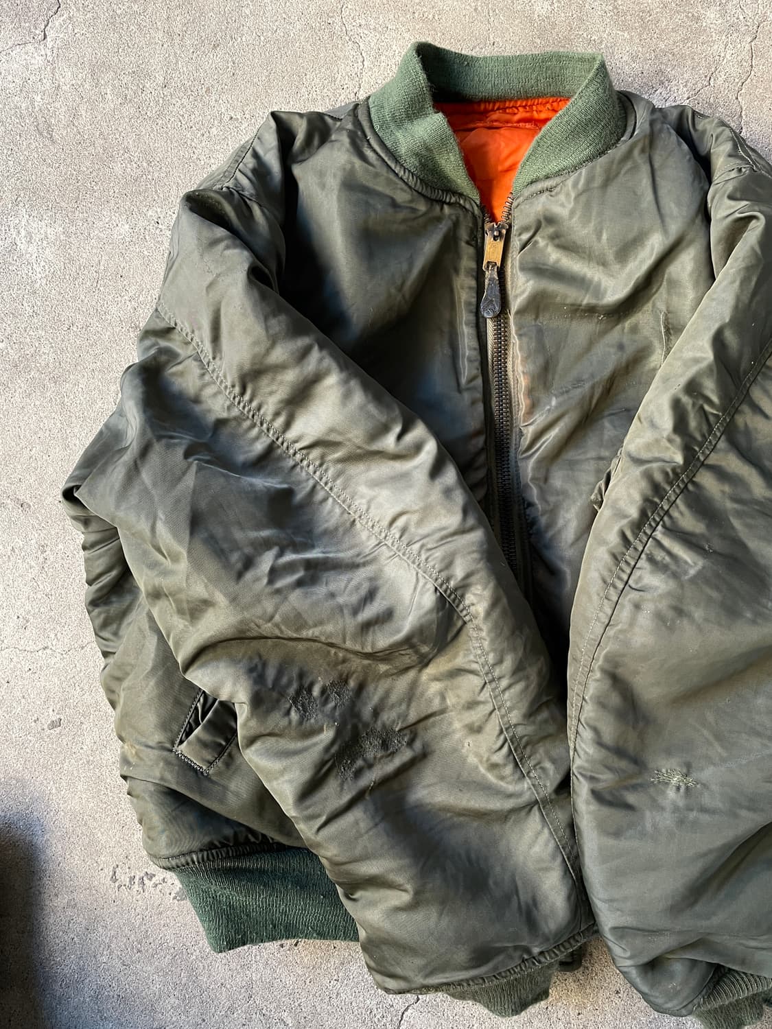 Rare!)OG 60s USAF MA-1 D Type Flight Jac 상품이미지2