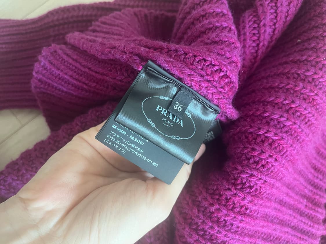 프라다 컬렉션 캐시미어 니트  상품이미지5