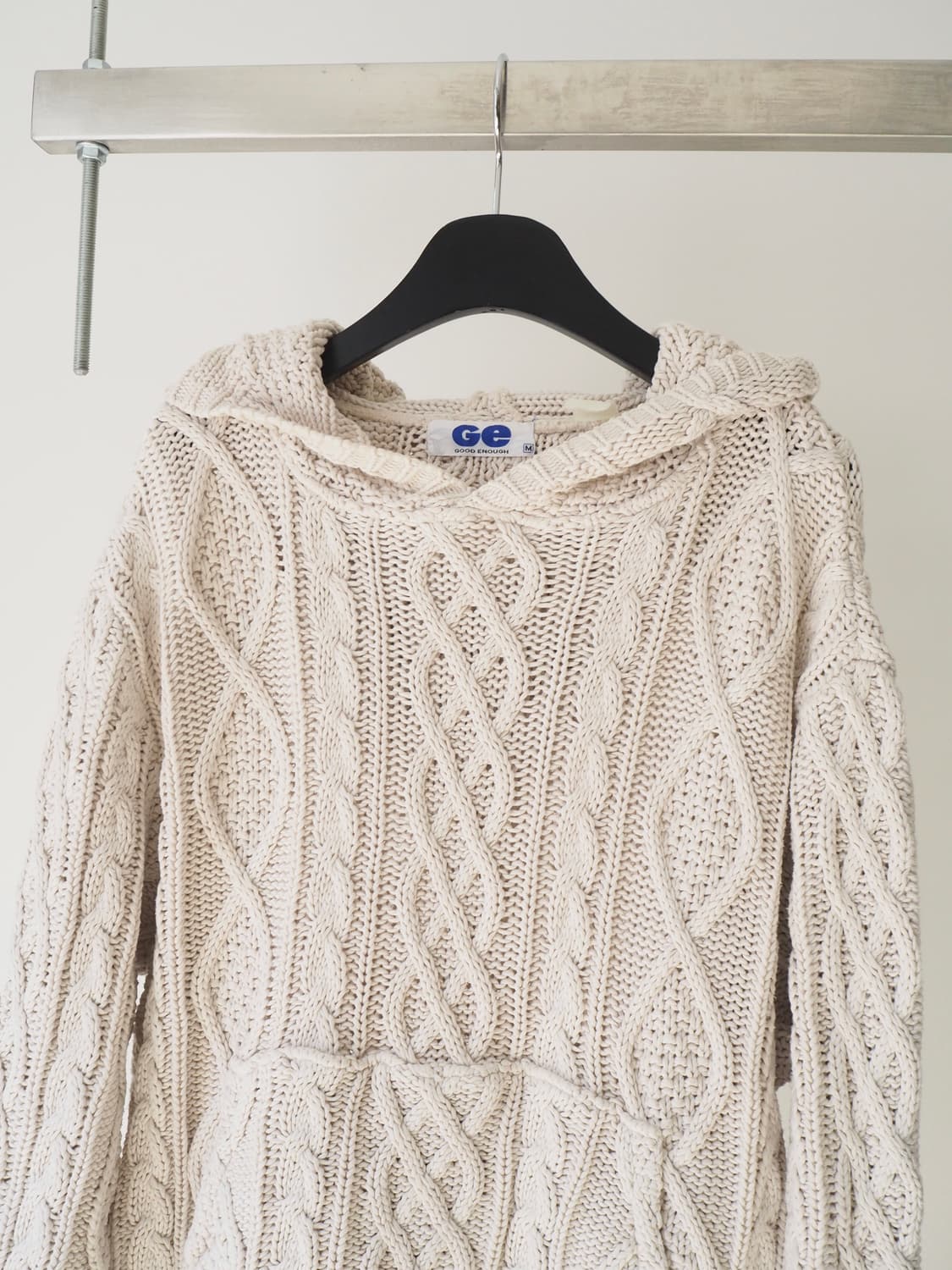 1990's GOOD ENOUGH knit hoodie  상품이미지2