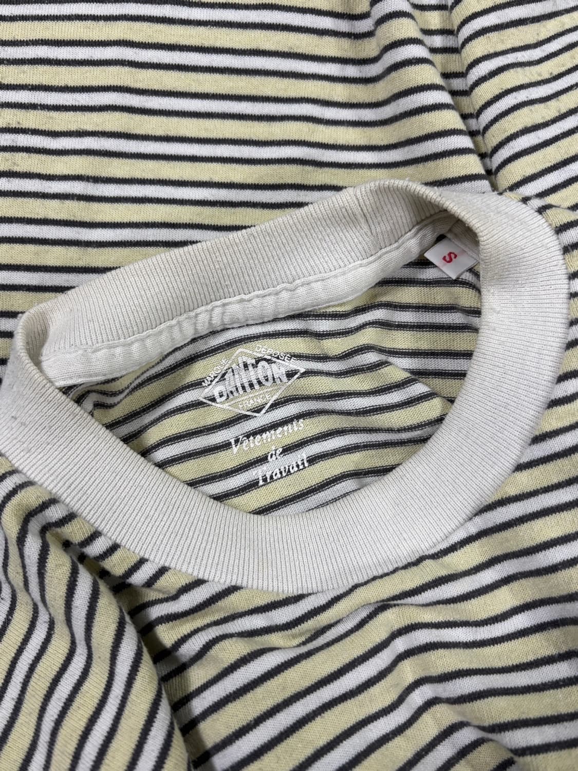 단톤 (DANTON) 스트라이프 포켓 반팔 티셔츠  상품이미지7