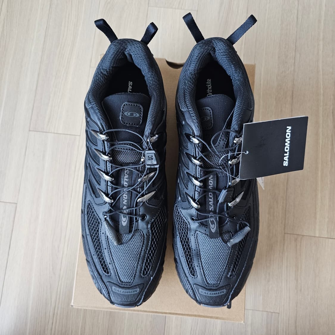 290 새제품) 살로몬 ACS 프로 블랙 트레일 등산화 운동화 여름 남자 상품이미지3
