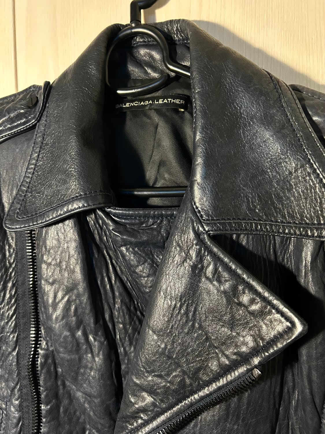 발렌시아가 레더 라이더 양가죽 자켓 상품이미지6