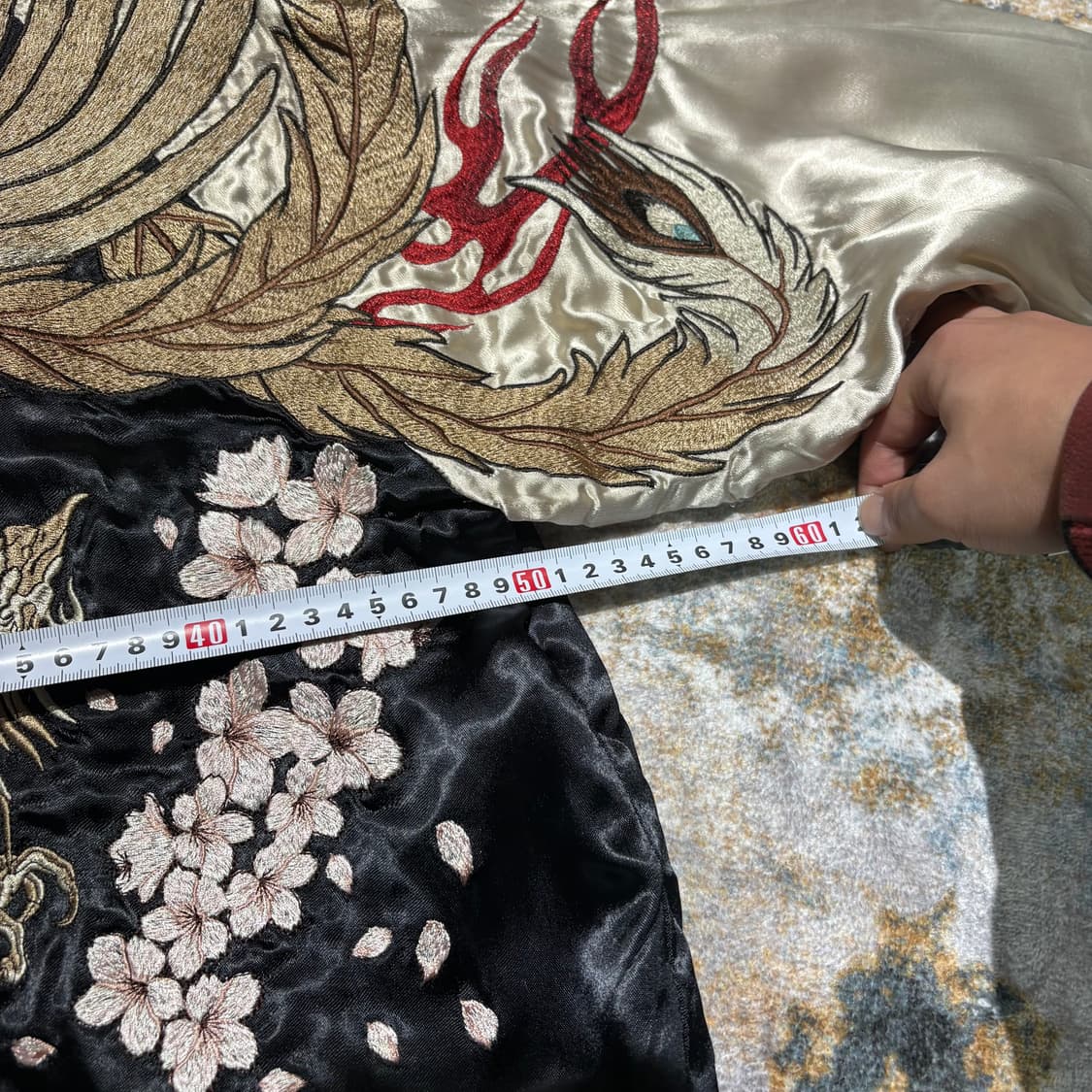 카라쿠리 타마시 봉황 리버서블 스카쟌 자켓 상품이미지8