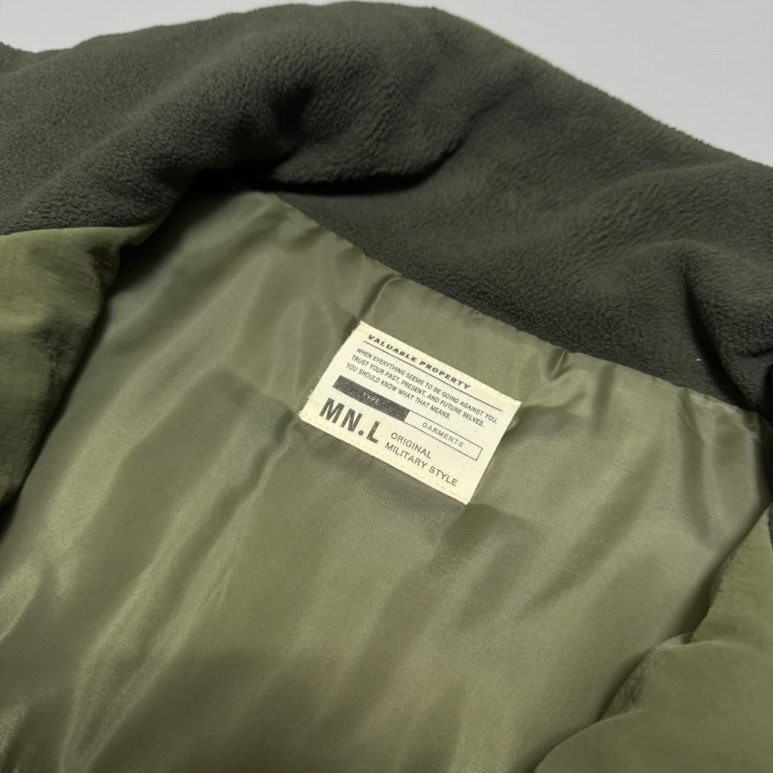MNRT 올리브컬러 M51 복각 퍼프 패디드 밀리터리 자켓 상품이미지3