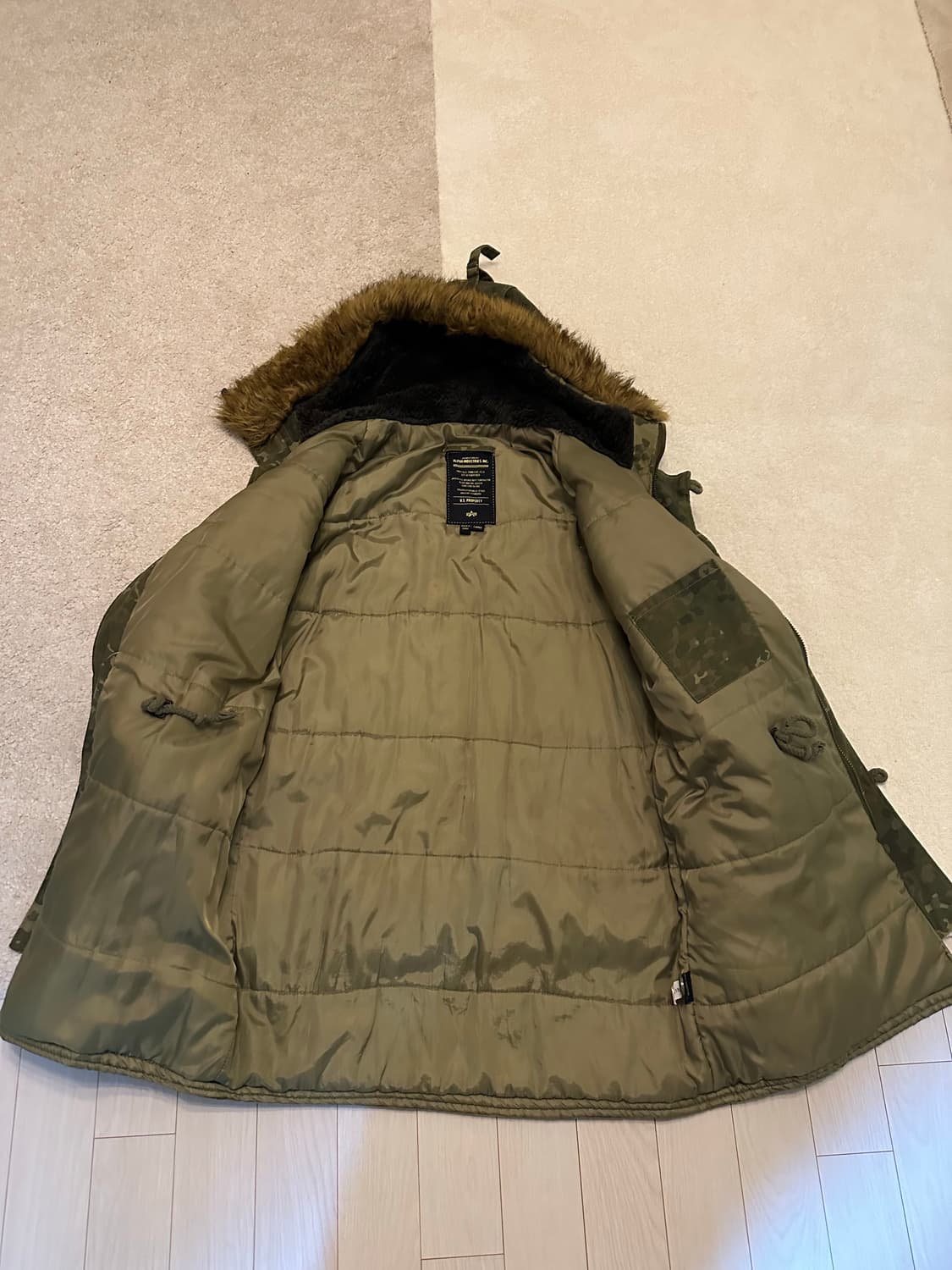 알파인더스트리 개파카 카모 상품이미지3