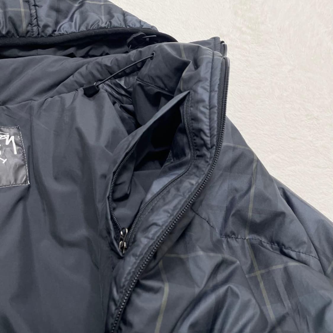 90년도 스투시 어센틱 기어 써모라이트 체크 패딩 상품이미지4