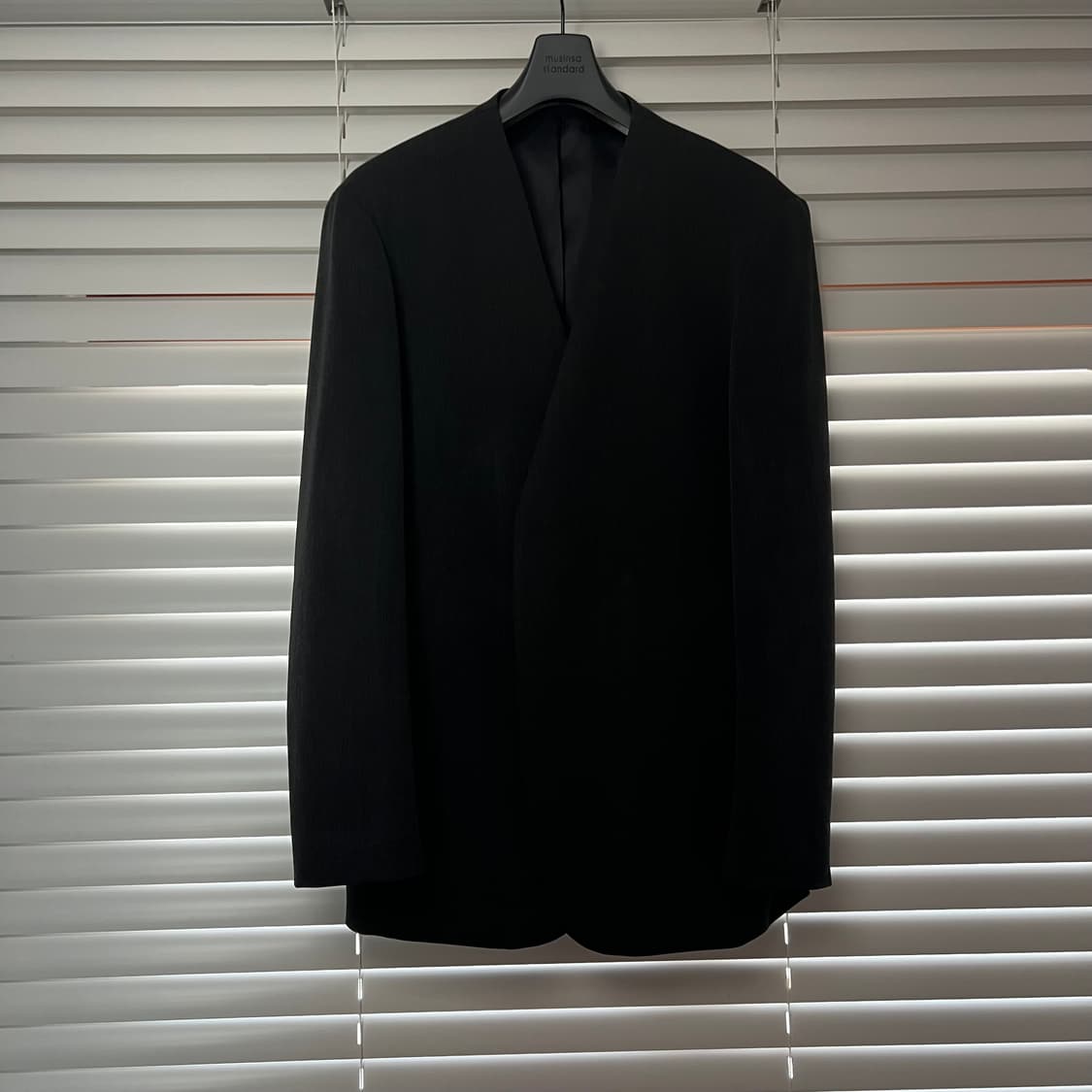 새상품 무탠다드 칼라리스 블레이저 [차콜 그레이] 2XL 상품이미지3