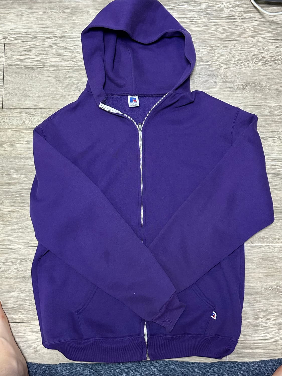 80년대 라지 미제 러셀 후드집업 퍼플 상품이미지1