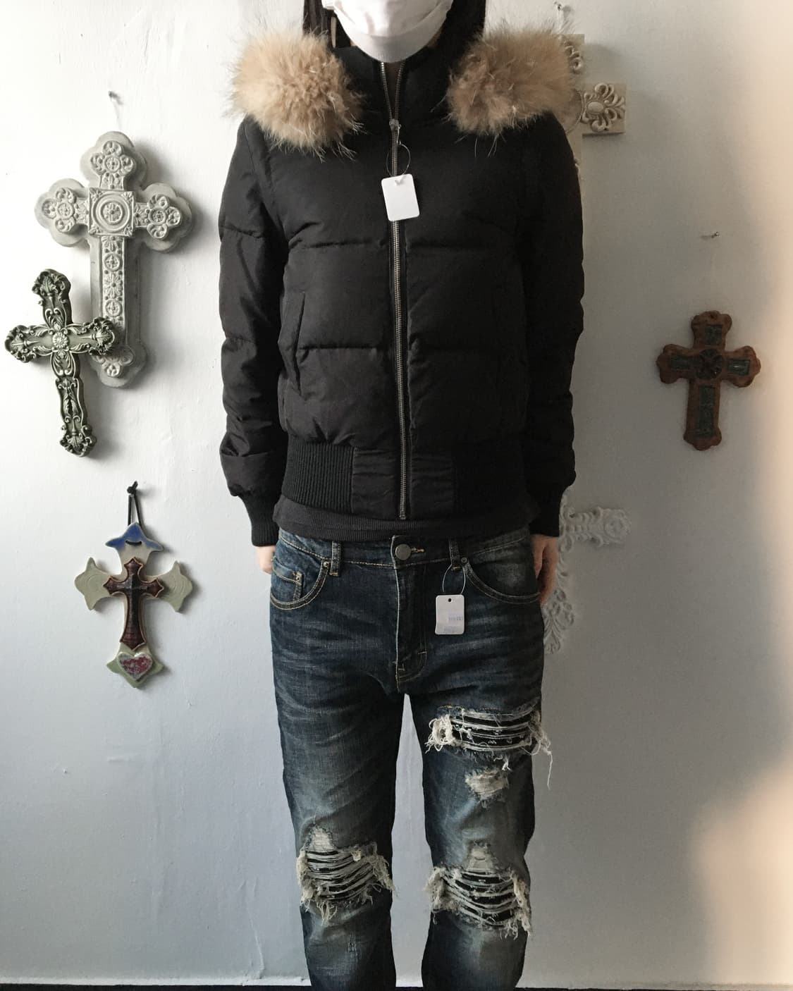 Fake fur hood transform jumper 상품이미지9