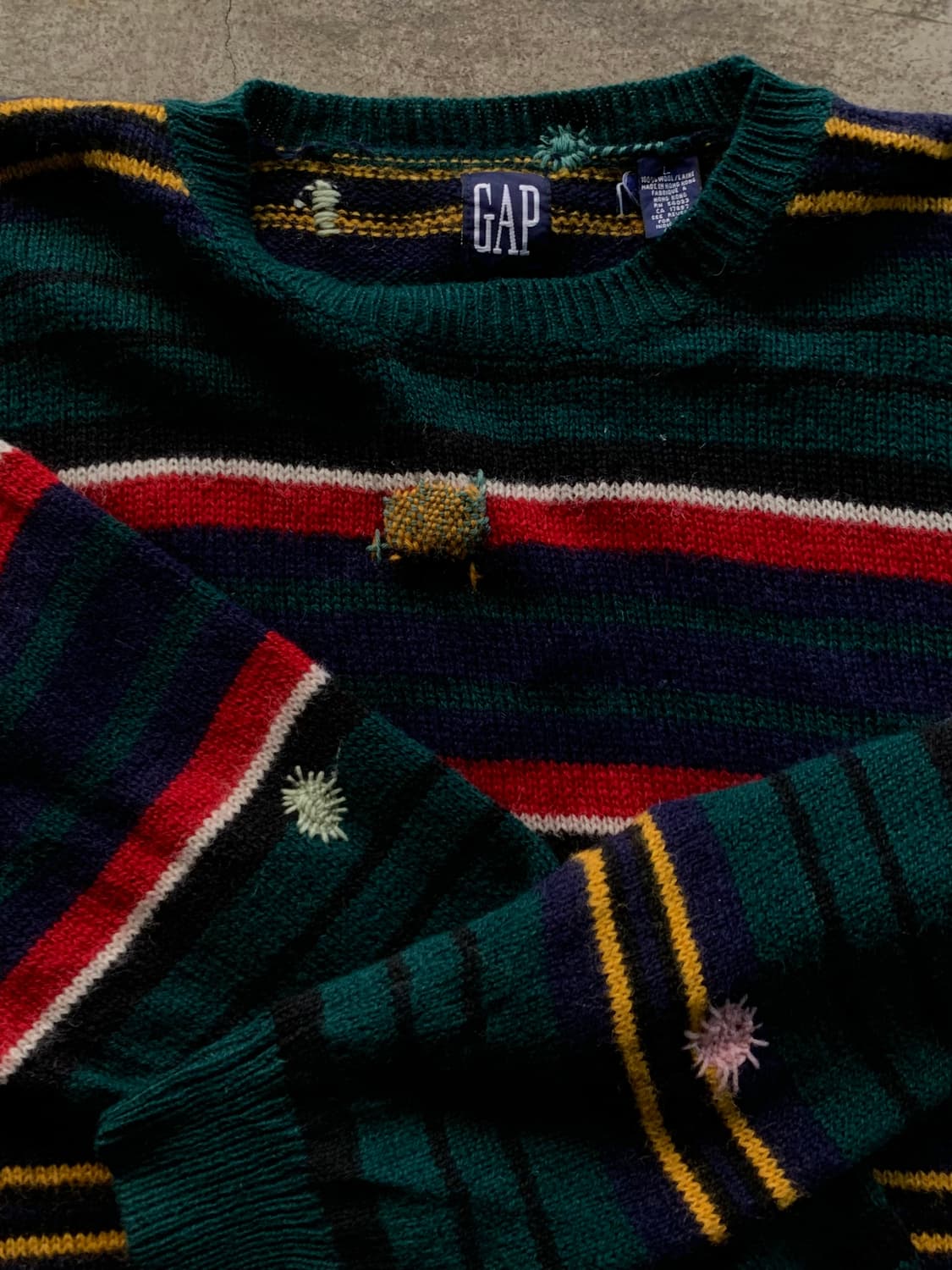 올드 갭 스트라이프 울 스웨터 상품이미지2