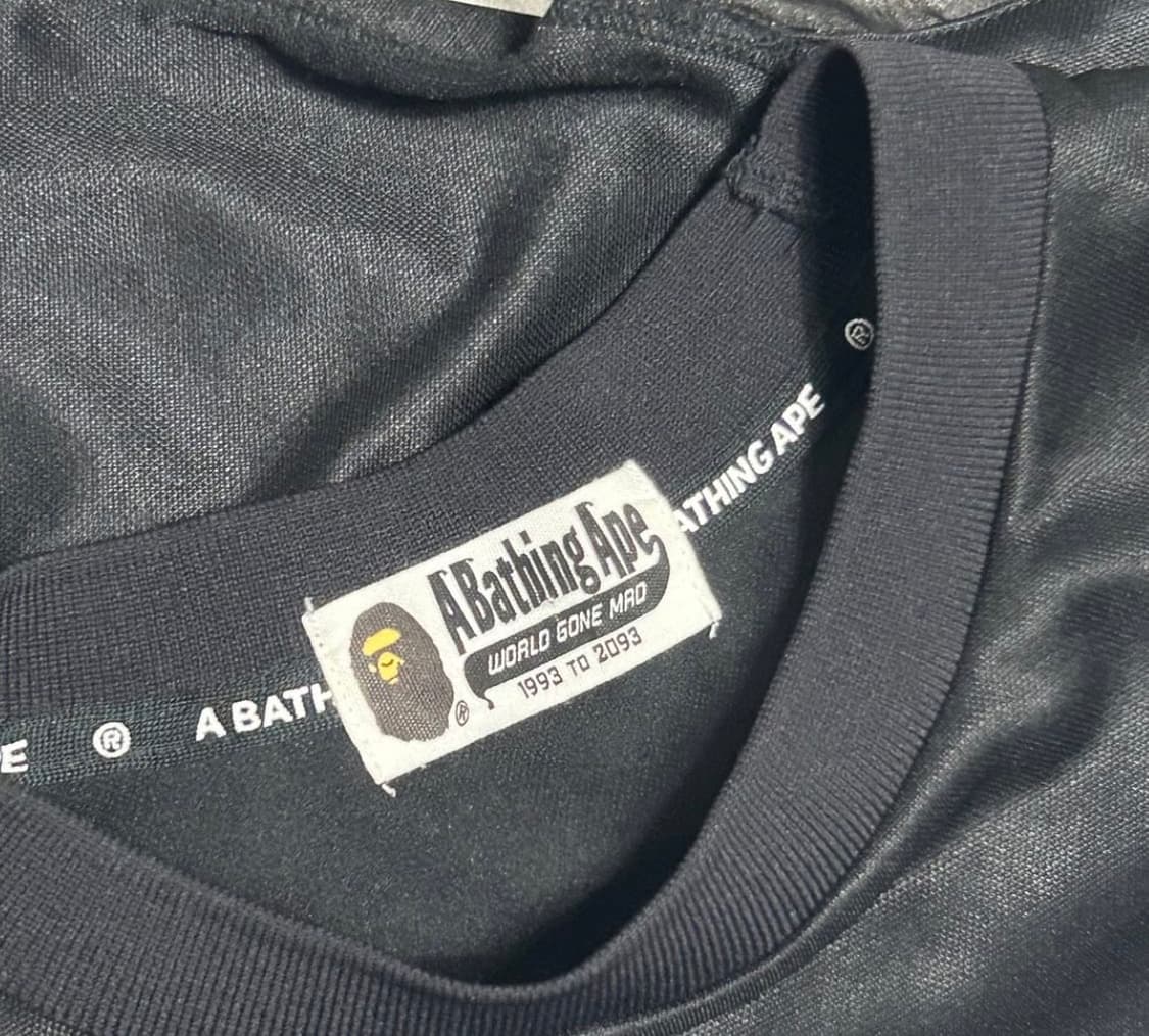Bape 솔리드 카모 자카드 멀티로고 핏 풋볼 저지 상품이미지3