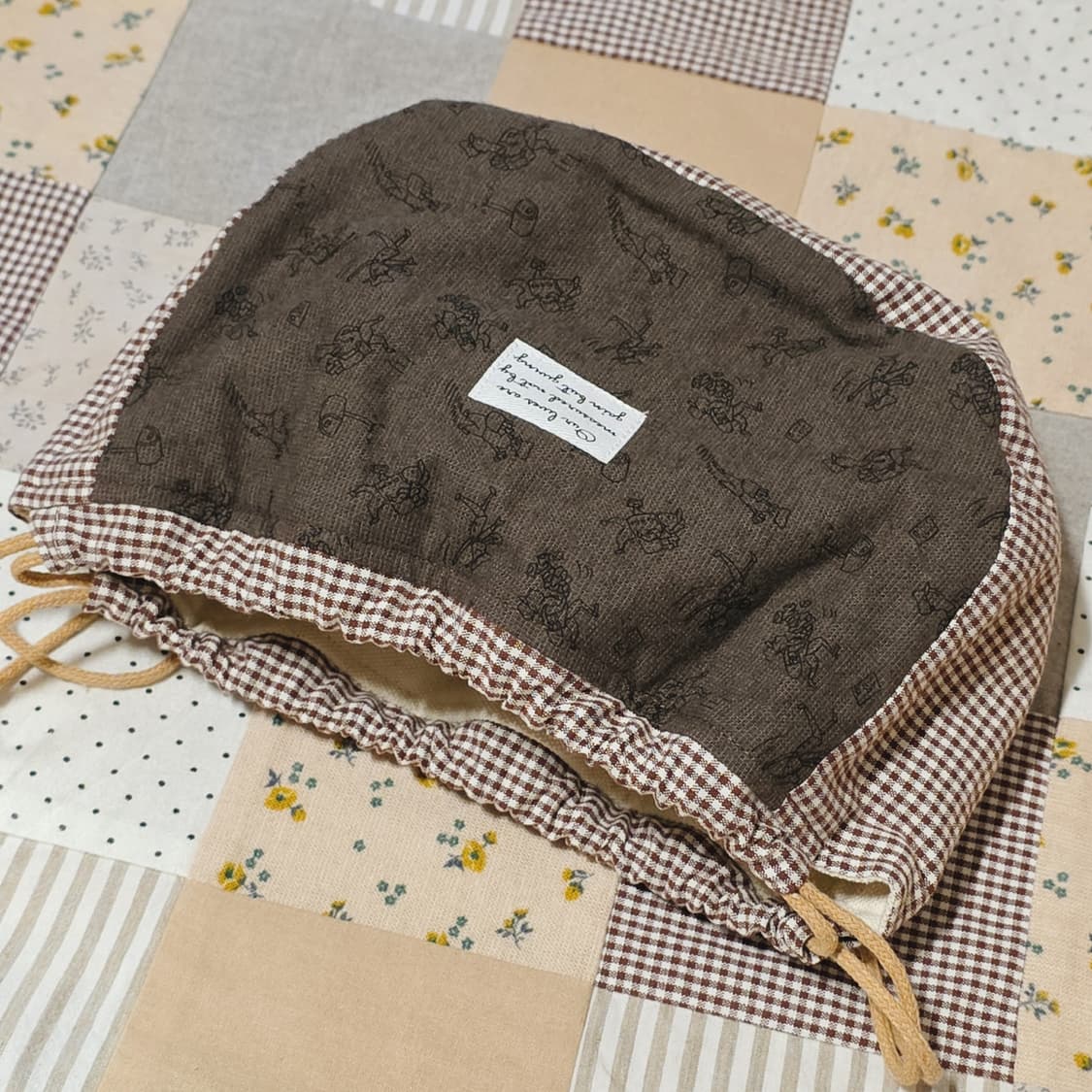 핸드메이드 라운드 스트링 파우치 상품이미지7