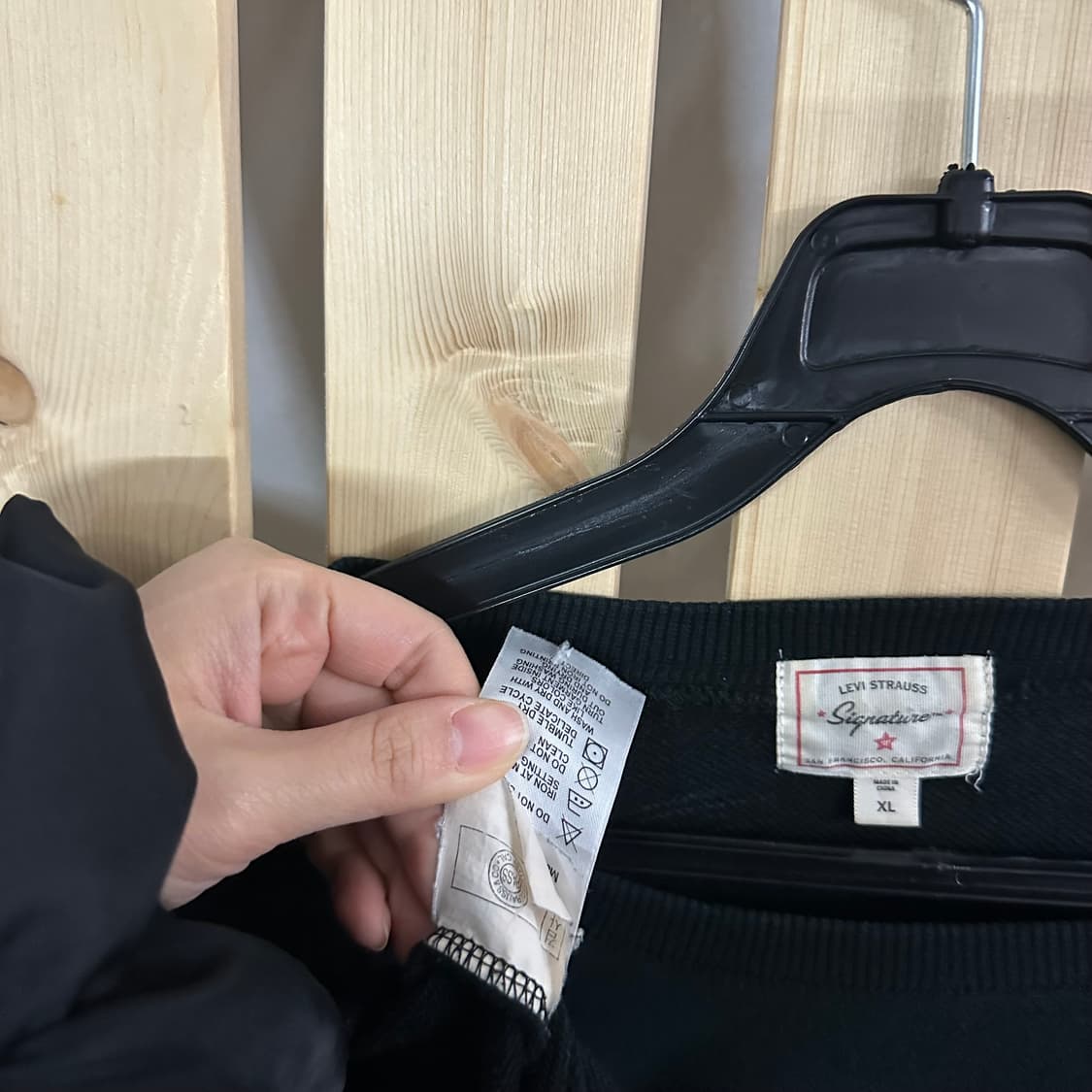 (XL) 리바이스 블랙 롱슬리브 상품이미지5