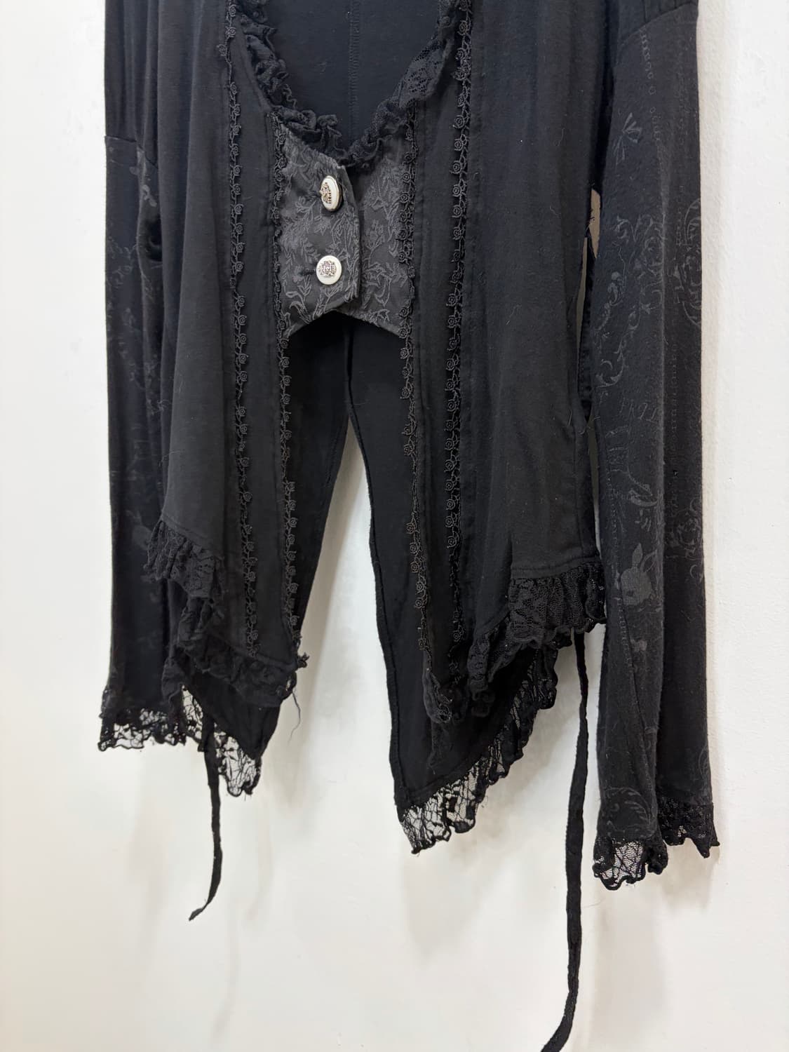 h.naoto frill 에이치나오토 레이스 고딕 히메갸루 티셔츠 가디건 상품이미지3