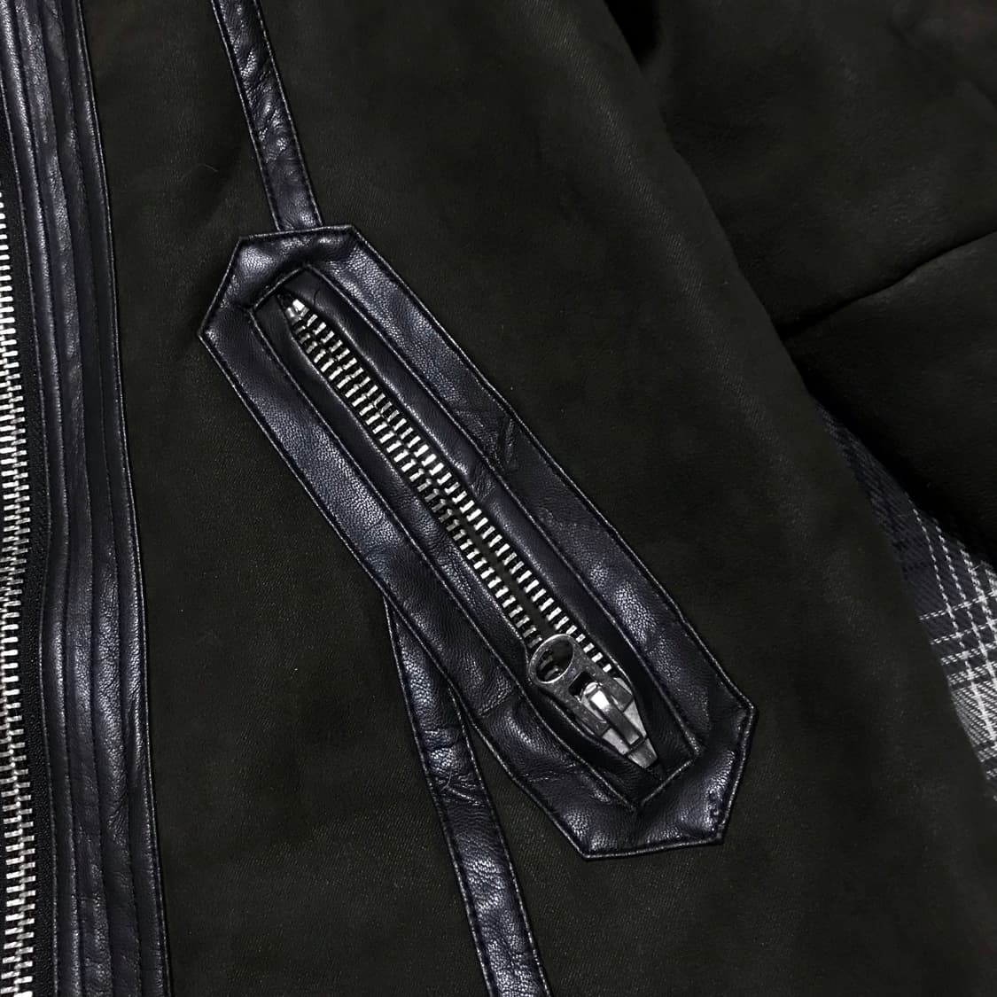 Hnm b-3 카키 무스탕 상품이미지4