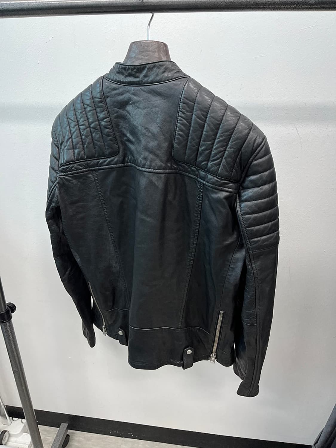 100-105) 올세인츠 바이커 가죽자켓  상품이미지6