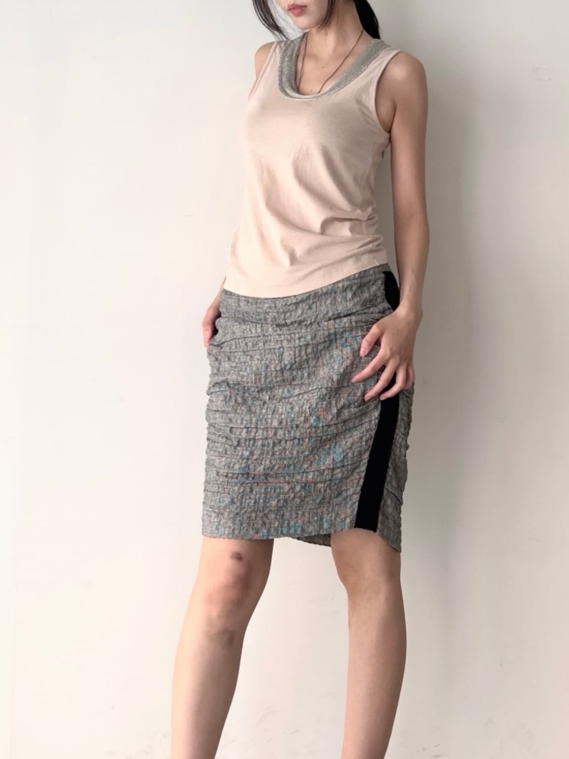Swan pure basic sleeveless top 상품이미지5