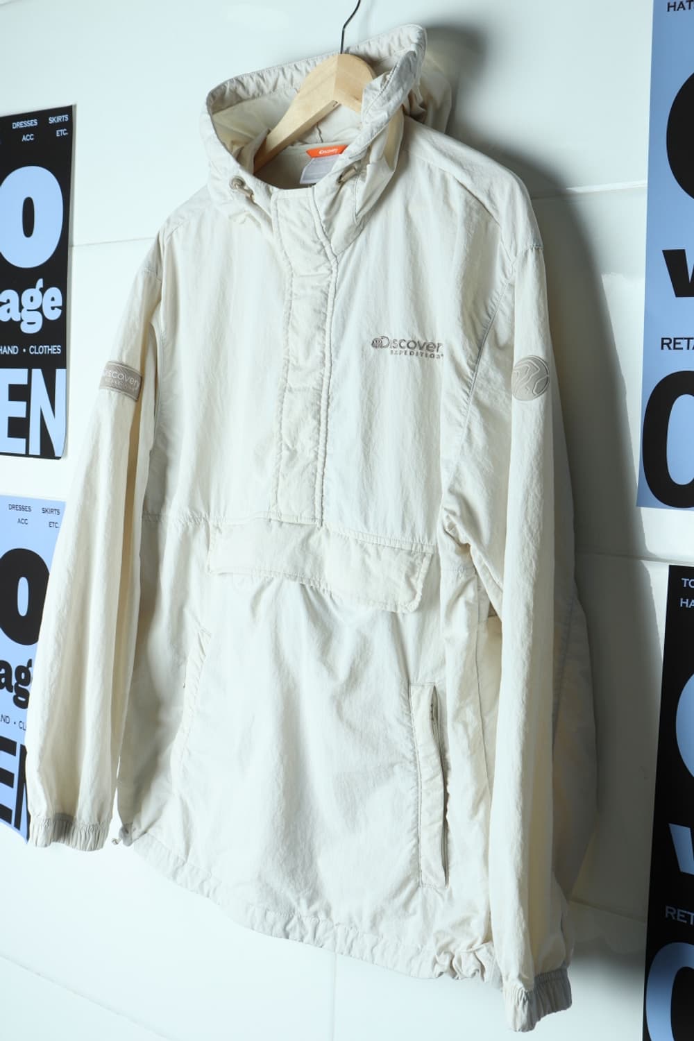 (XL) 디스커버리 집업 바람막이 점퍼자켓 아노락 아이보리-H33288 상품이미지1