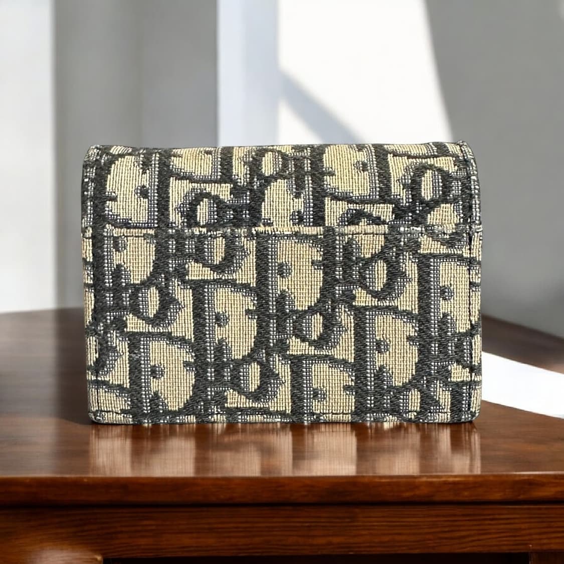 디올 정품 새들 오블리크 자카드 카드지갑 팝니다 상품이미지3