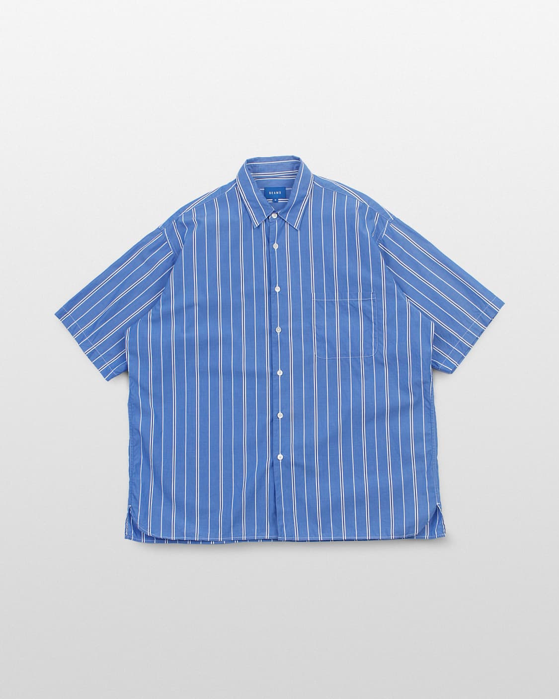 BEAMS Oversized Stripe Half Shirt  상품이미지1