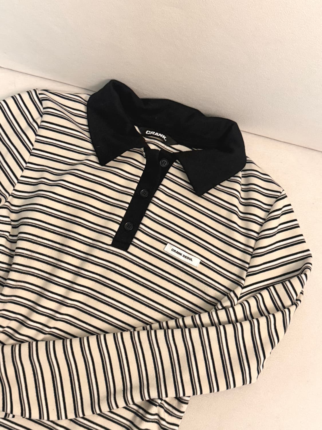 크랭크 멀티스트라이프 폴로 셔츠 아이보리 상품이미지2