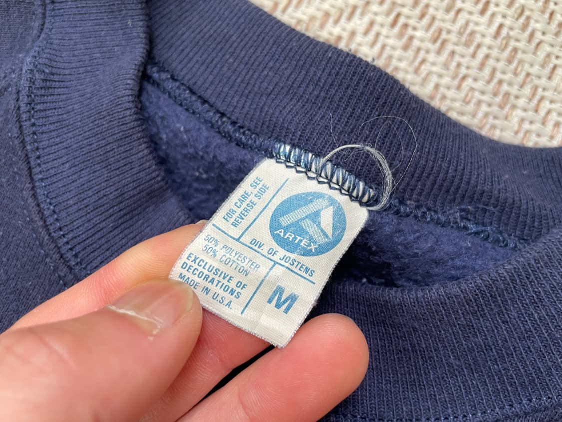 80s Artex usa 50/50 네이비 스웻셔츠  J04336 상품이미지4