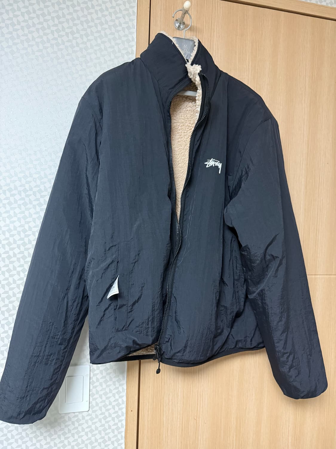 스투시 쉐르파 리버시블 플리스 xl 상품이미지3