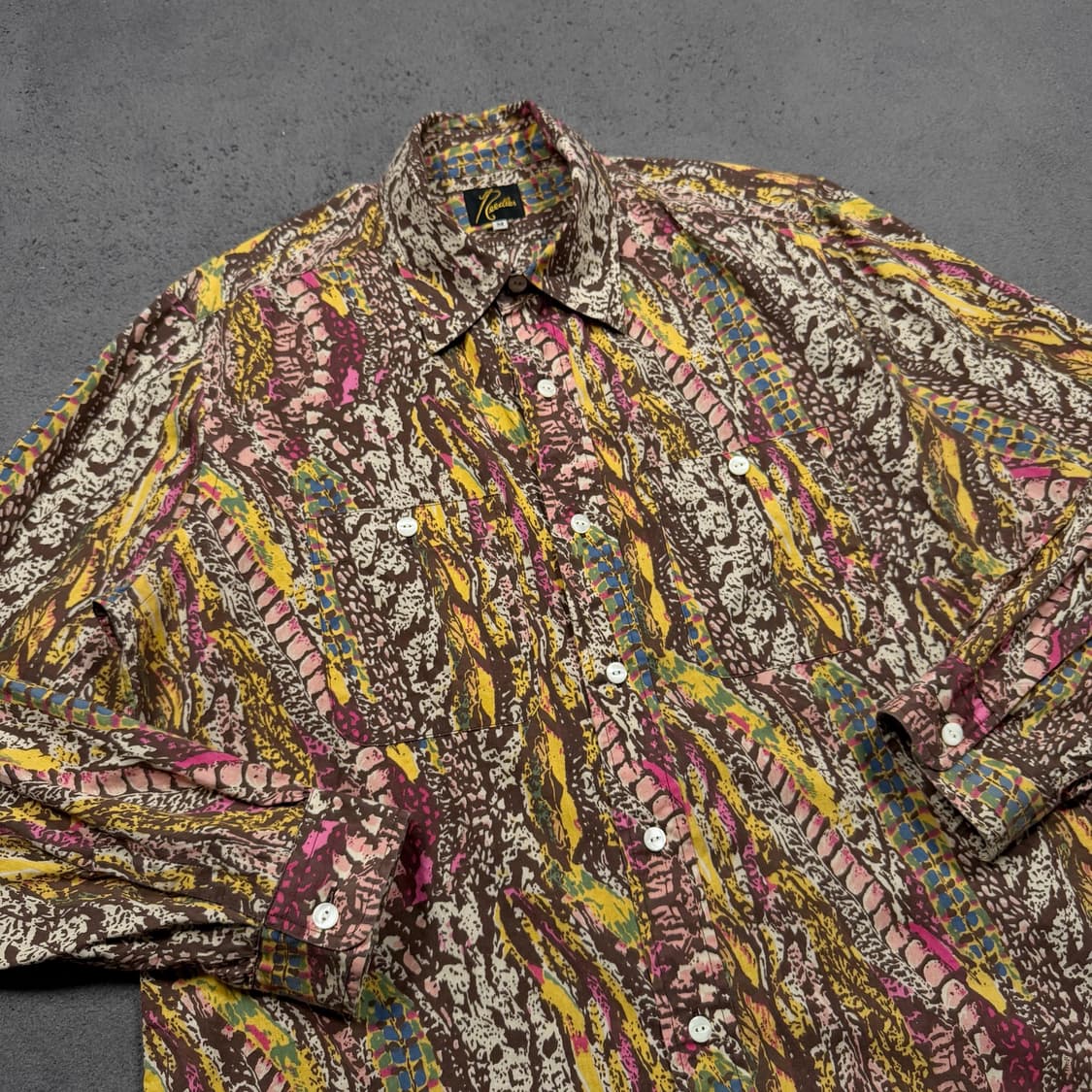 Needles 니들스 올드 패턴 투포켓 셔츠 상품이미지1